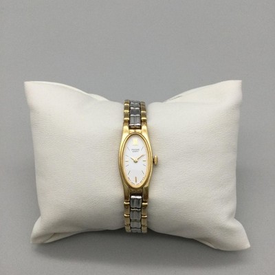Pulsar Womens Watch 11mm White Dial Two Tone Bracelet V220-6190