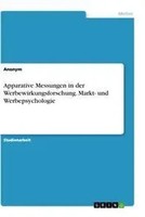 Anonym | Apparative Messungen In Der Werbewirkungsforschung. Markt- Und...
