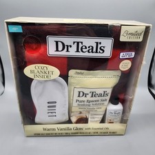 Dr Teal's WARM VANILLA GLOW 4 Piece Gift Set Limited Edition NEW