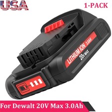 New 1-PACK For Dewalt DCB203 20V Max Battery 3.0Ah Lithium Ion Li-Ion 20 Volt