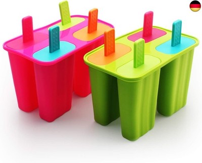 DEHUB Eisformen Silikon, Popsicle Formen Set,BPA Frei EIS am stiel Formen