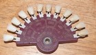 VINTAGE TRUBYTE NEW HUE VITALITY SCALE DENTSPLY CRESCENT SHADE GUIDE — photo 1