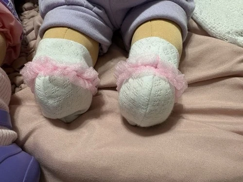 Cabbage Patch Kids Baby Dolls Lot Brown Hair Light Complexion Clothes 2pcs