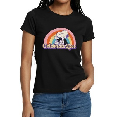 Peanuts Celebrate Love Design Mit Snoopy Frauen T-Shirt