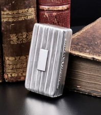 Schnupftabakdose Tabatiere Pillendose D&ouml;schen 925er Sterling Silber England 1837