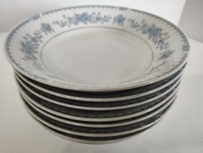 4 VINTAGE Fine Porcelain China Harmony Society Japan White Blue Floral Bowls