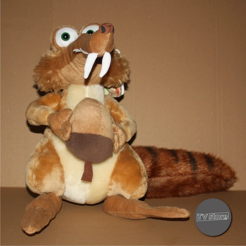 Ice Age 3 "Dawn of the Dinosaurs" Scrat Plüschfigur ca.38 cm | NEU mit Etikett - Bild 2 von 4