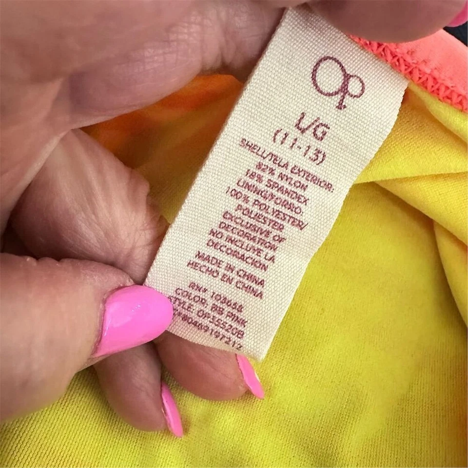 Biquíni feminino listrado OP multicolorido tamanho G - Imagem 3 de 4