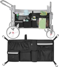 ORKELS Stroller Wagon Cargo Net, Compatible with WONDERFOLD All Black 