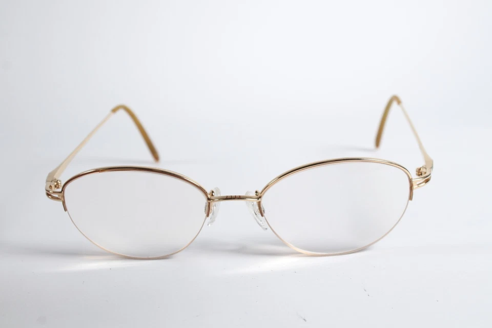 Elle Eyeglasses EL18513 Womens Gold LB Semi-Rimless Titanium Glasses Frames - Image 2 of 4