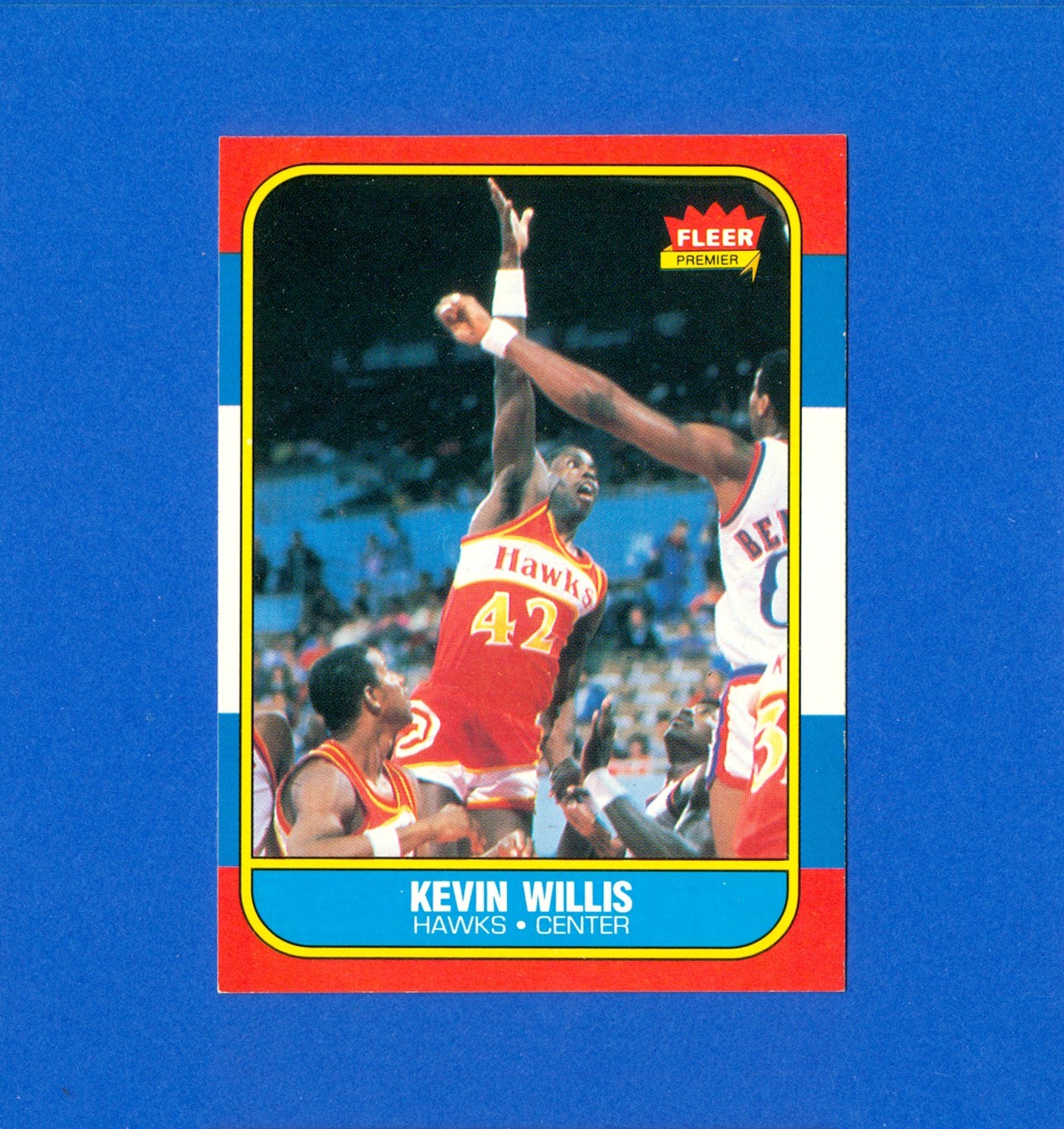 1986/1987 Fleer Basketball#126 Kevin Willis 86/87 RC Rookie Card EX/MT Condition