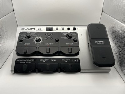 Zoom V6 Vocal Processor Silver/Black Used No Box Excellent Condition
