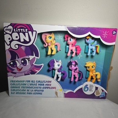 MY LITTLE PONY Mane 6 Set Of Toy Figures FRIENDSHIP FOR ALL 3'' FIGURE COLLECTION