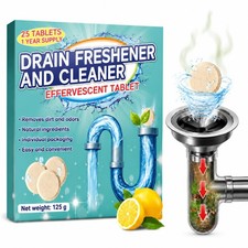 Disposal Cleaner Tablets 25 Pack, 1 Year Supply Sink and Drain 25.00 count