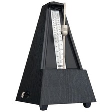 Durable Black Mechanical Metronome - Ideal for All Musicians, 3.35x1.14x4.96 in