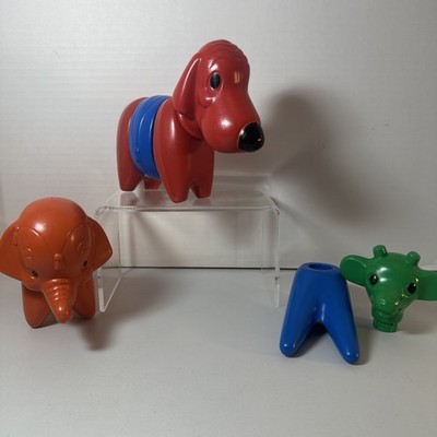 Tupperware - Tupper Toys - Zoo it Animals - Dog & Elephant - Vintage -