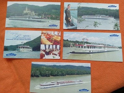 5 AKs Fahrgastschiff MS Royal Lindavia Nautilus Seereisen, 22x11 cm, ungelaufen