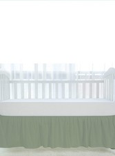 100 Egyptian Cotton, Nursery Crib Toddler 28" x 52" x 14" 800 Thread Count...