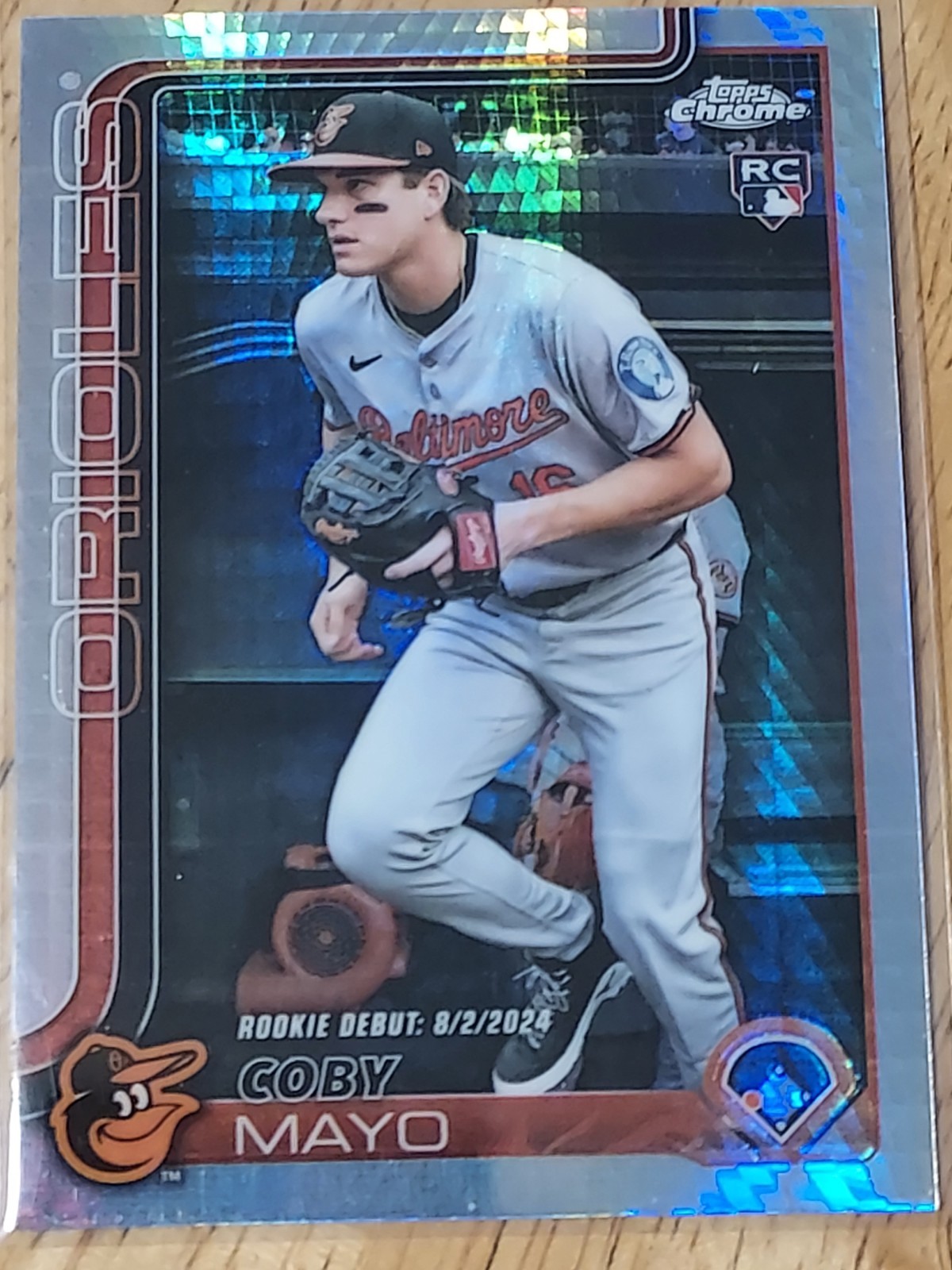 2025 Topps Chrome Update Series - Coby Mayo #USC94 Prism Refractor (RC)