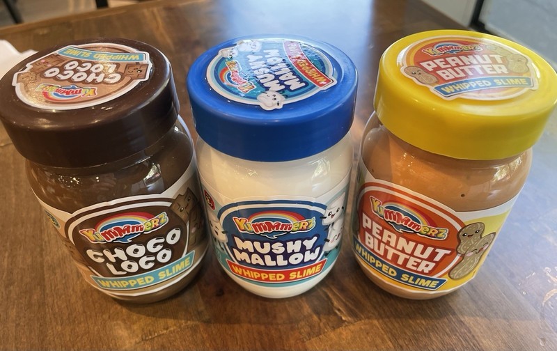 JA-RU Yummerz Scent Whipped Slime Peanut Butter Mushy Mallow Choco Loco 3pk NEW