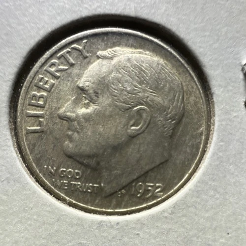 1952 Roosevelt Dime 10C Uncertified US Coin Silver Ten Cent Piece Collectible