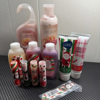 AVON NATURALS WINTERBERRY, HAND CREAM, LIP BALM CHRISTMAS ITEMS ASSORTED LOT Q3