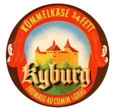 Switzerland - Vintage Cheese Label - Weichkaserei Uster, Zurich - Kyburg