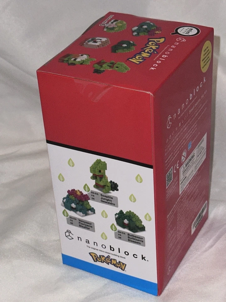 Nanoblock NAN22458S (2022) Pokemon Grass Type 6 Pcs - NEW IN BOX - SEALED JAPAN - Image 4 of 4