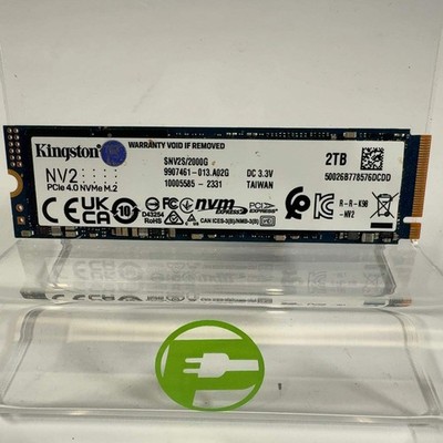 Kingston NV2 2TB M.2 NVMe Gen 4.0 x 4 SSD SNV2S/2000G Solid State Drive