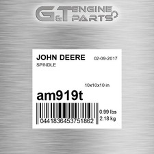 Am919t Spindle Fits John Deere (surplus Open Box)