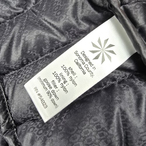 Athleta Downalicious Deluxe Puffer Jacket Small Goose Down Quilted Black - Picture 5 of 6