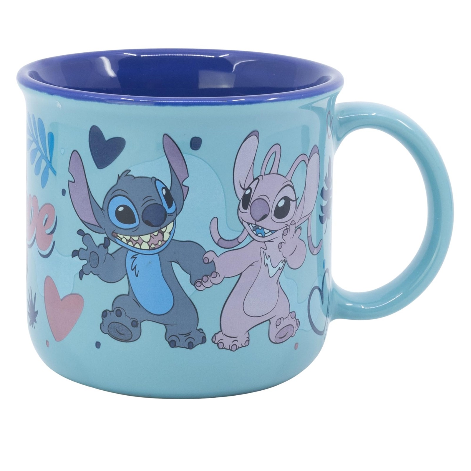 Tasse en céramique de 355 ml Stitch pour petit-déjeuner et bureau