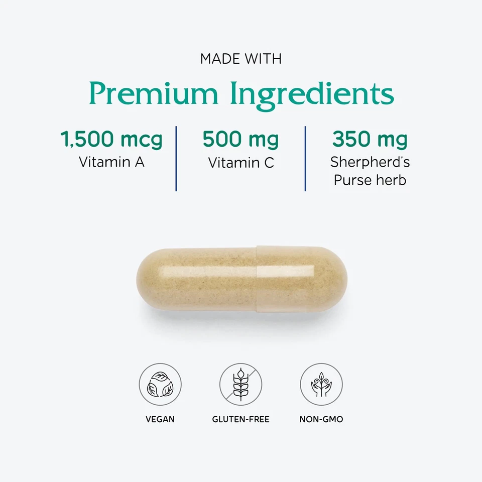 Vitanica Herbal Supplement for Healthy Menstrual Flow Non-GMO 60 Count - Image 4 of 4