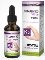 Vita2You Vitamin K2 Tropfen - 200 G - 50Ml - Menaquinon MK-7 - K2 2 StüCk Set
