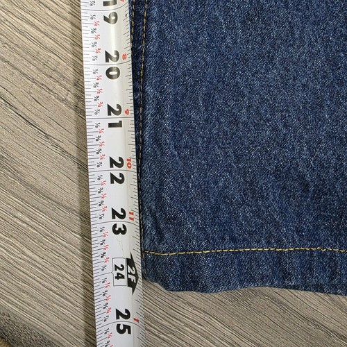 Carhartt Jeans Mens 44 x 24 Blue Denim Work B17-DST Workwear Pants USA - Picture 10 of 11