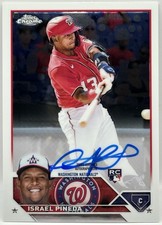 2023 Topps Chrome Update Series - Autographs Israel Pineda #RA-IP (AU, RC)
