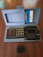 Hewlett Packard HP-35 Calculator Travel and Soft Case Manual Cord Batteries READ
