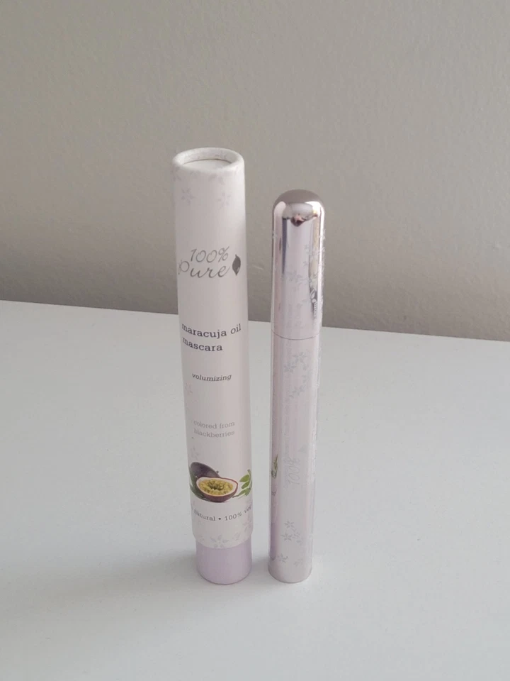 Rímel 100% PURO Aceite de Maracuyá MORA Voluminizador Vegano Natural 0.35oz SELLADO Foto 2 de 4