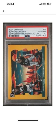 2024 Panini Donruss - Horizontal Downtown! Brock Bowers, Maxx