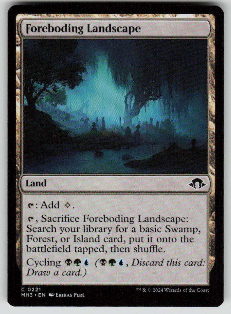 Foreboding Landscape Common Modern Horizons 3 221 MTG Near Mint 2024