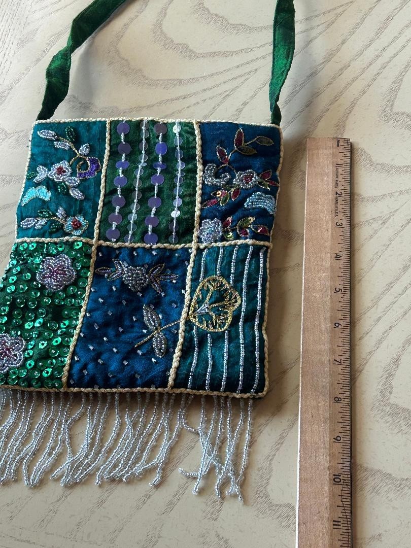 Vintage Handmade, Embridered, and Beaded Patchwor… - image 6