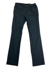 Greg Norman Men s Golf Pants Shark Logo Black Stretch Performance 34x34