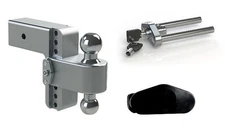 Weigh Safe LTB63 Aluminum Adjustable Drop Hitch 6" for 3" Receiver