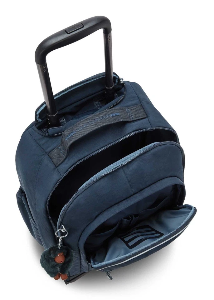 kipling Back To School New Zea Wheeled Backpack Trolley-Rucksack True Blue Tonal - Bild 4 von 4