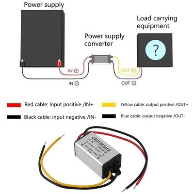 2x 24V To 12V 1A Voltage Converter Ing Easy Wiring DC Voltage Reducer Converter