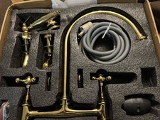 Forius Gold Kitchen Tap Sink Mixer with Sprayer Attachment