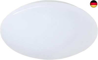 Reality Leuchten LED Deckenleuchte, 12 W, Kunstoff, Durchmesser 27 cm, weiß 