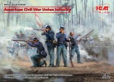 1/35 American Civil War Union Infantry 4 
