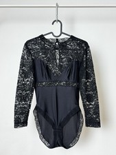 Christian Dior Lingerie 1992-1995s Lace Long Sleeve Bodysuit