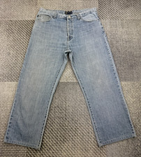 Henri Lloyd Jeans Men's W38 L28 Regular 100% Cotton Light Wash Denim Trousers